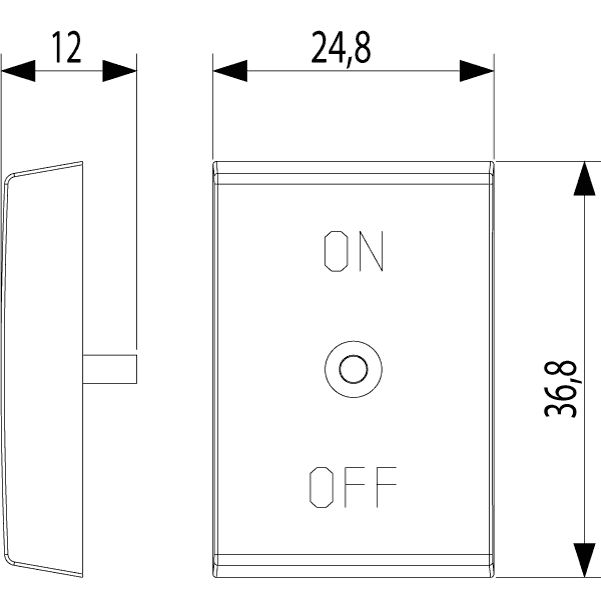Vimar Idea Interchangeable 1-Module Button, Thermoplastic, Matt — Quality Boat Parts