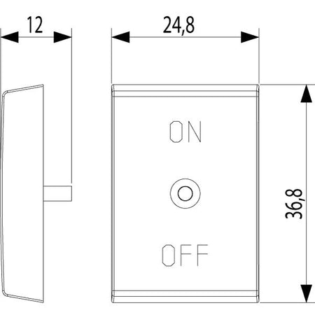 Vimar Idea Interchangeable 1-Module Button, Thermoplastic, Matt — Quality Boat Parts