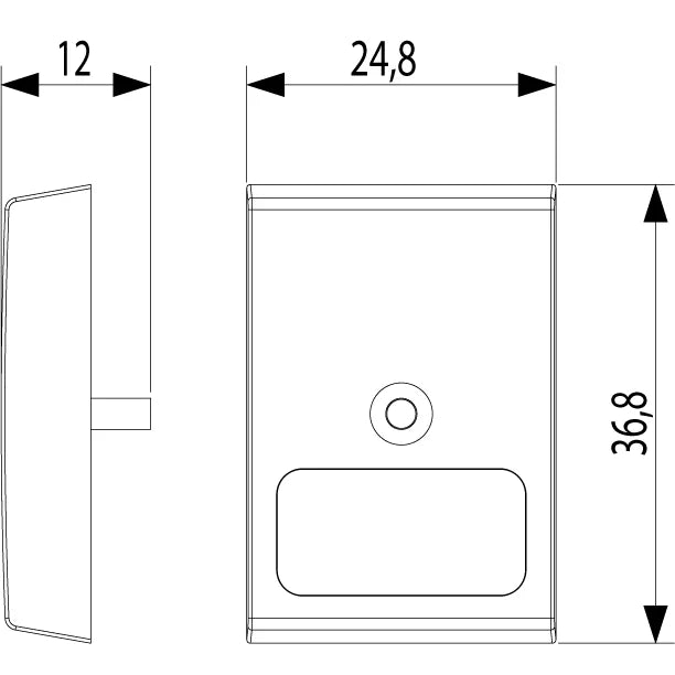 Vimar Idea Interchangeable 1-Module Button, Thermoplastic, Matt — Quality Boat Parts