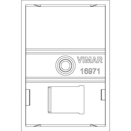 Vimar Idea Interchangeable 1-Module Button, Thermoplastic, Matt — Quality Boat Parts