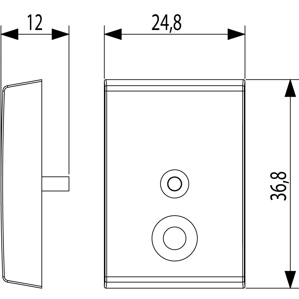 Vimar Idea Interchangeable 1-Module Button, Thermoplastic, Matt — Quality Boat Parts