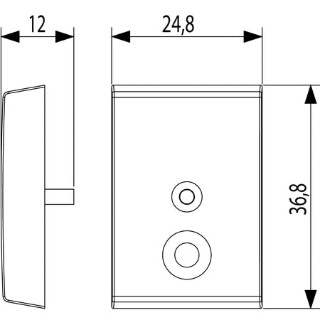 Vimar Idea Interchangeable 1-Module Button, Thermoplastic, Matt — Quality Boat Parts