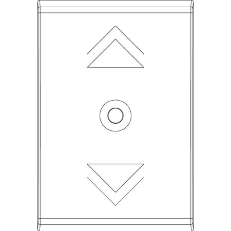 Vimar Idea Interchangeable 1-Module Button, Thermoplastic, Matt — Quality Boat Parts