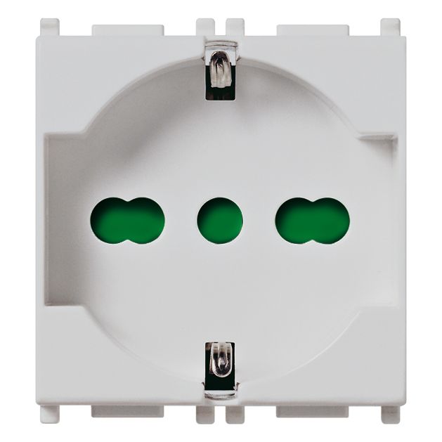 Vimar Plana 2P+E Universal Socket Outlet, 16A, 250V, IP20, Flush Mount — Quality Boat Parts