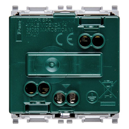 Vimar Plana 2P+E Universal Socket Outlet, 16A, 250V, IP20, Flush Mount — Quality Boat Parts