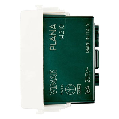 Vimar Plana 2P+E Universal Socket Outlet, 16A, 250V, IP20, Flush Mount — Quality Boat Parts