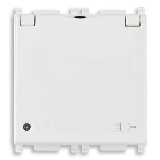 Vimar Plana 2P+E Universal Socket Outlet, 16A, 250V, IP20, Flush Mount — Quality Boat Parts