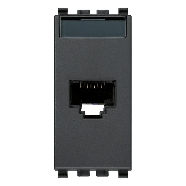 Vimar EIKON RJ45 Netsafe Outlet, T568A/B, Insulation-Piercing Terminals — Quality Boat Parts