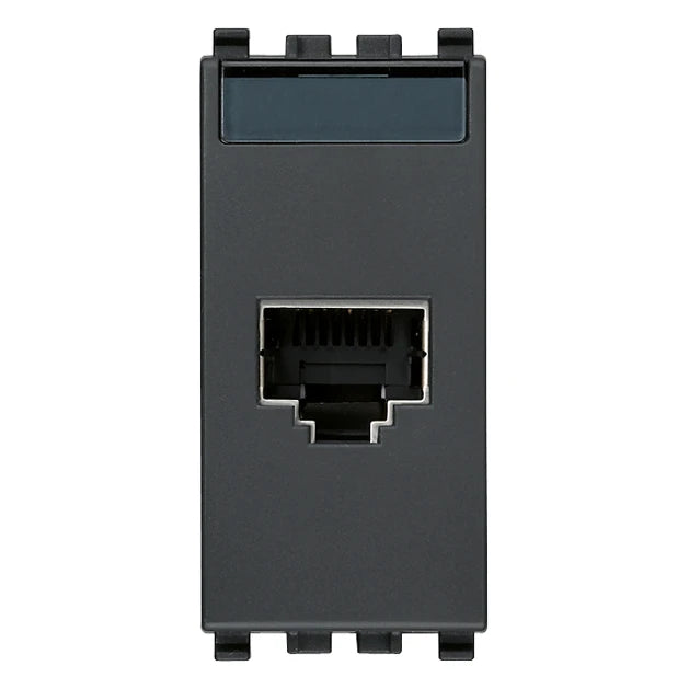 Vimar EIKON RJ45 Netsafe Outlet, T568A/B, Insulation-Piercing Terminals — Quality Boat Parts