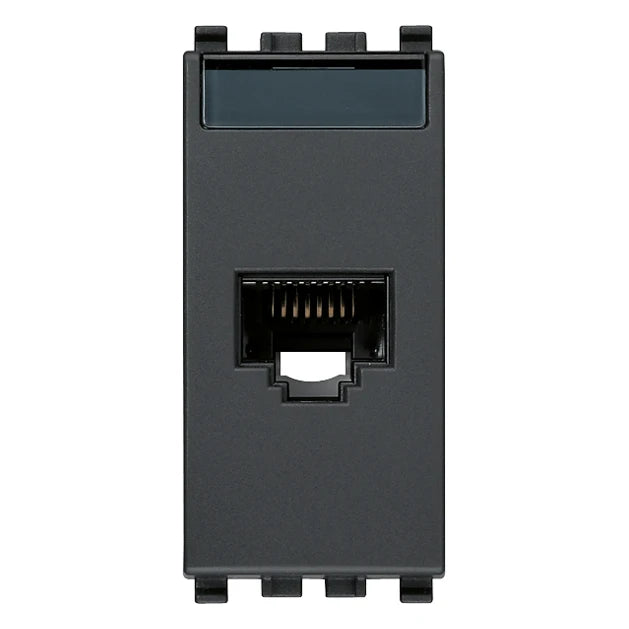 Vimar EIKON RJ45 Netsafe Outlet, T568A/B, Insulation-Piercing Terminals — Quality Boat Parts