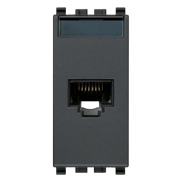 Vimar EIKON RJ45 Netsafe Outlet, T568A/B, Insulation-Piercing Terminals — Quality Boat Parts