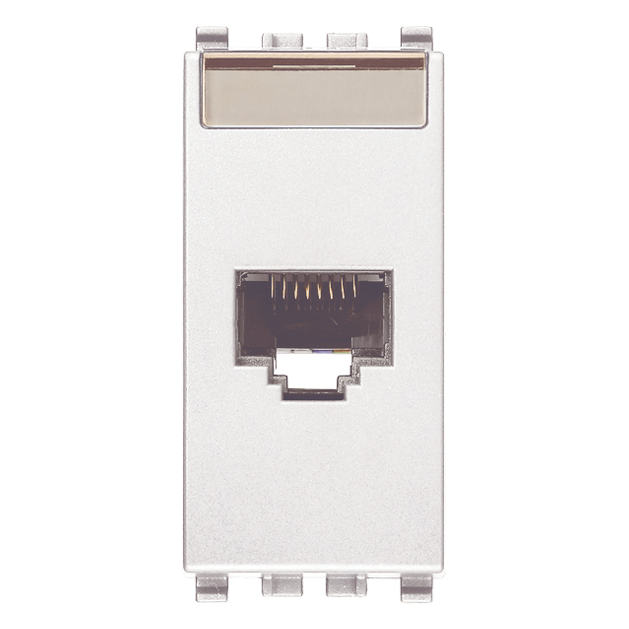 Vimar EIKON RJ45 Netsafe Outlet, T568A/B, Insulation-Piercing Terminals — Quality Boat Parts