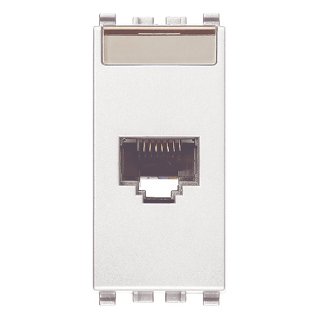 Vimar EIKON RJ45 Netsafe Outlet, T568A/B, Insulation-Piercing Terminals — Quality Boat Parts