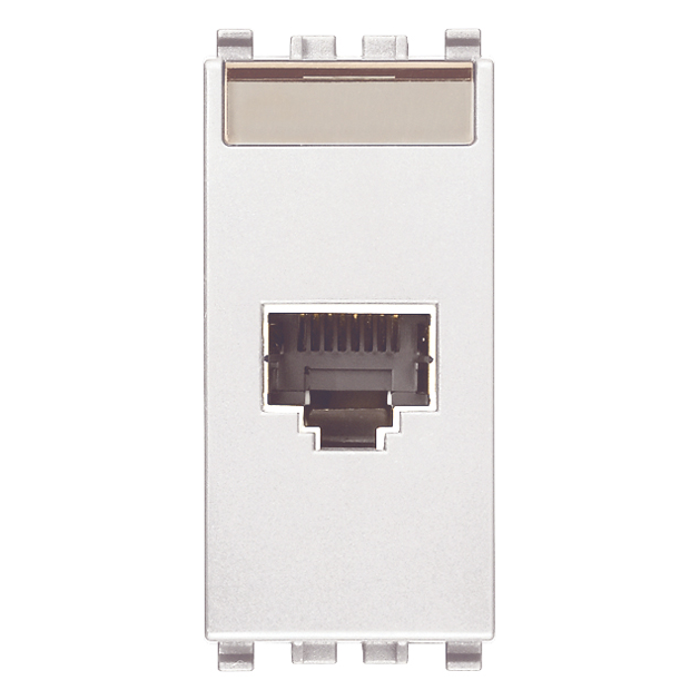 Vimar EIKON RJ45 Netsafe Outlet, T568A/B, Insulation-Piercing Terminals — Quality Boat Parts