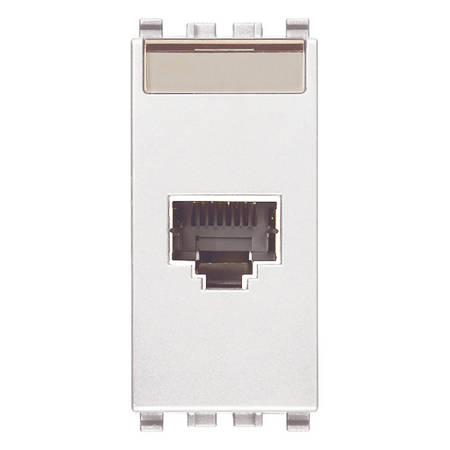 Vimar EIKON RJ45 Netsafe Outlet, T568A/B, Insulation-Piercing Terminals — Quality Boat Parts