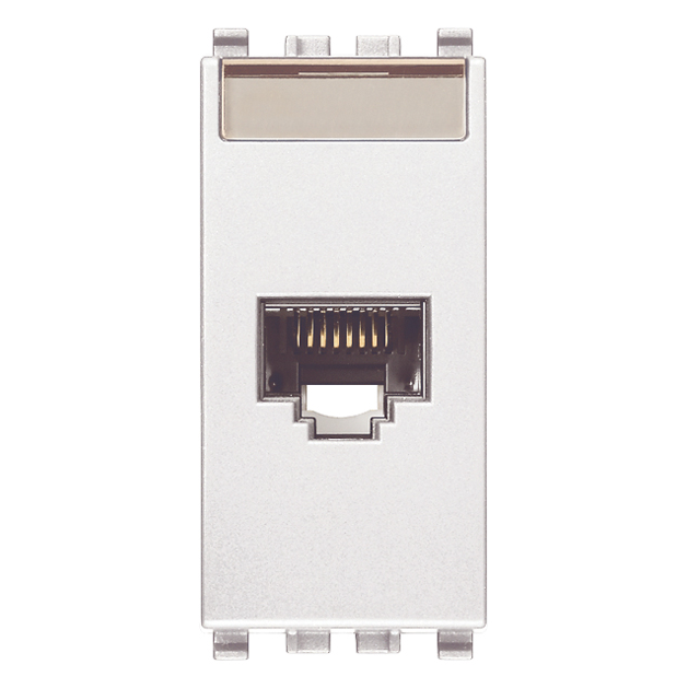 Vimar EIKON RJ45 Netsafe Outlet, T568A/B, Insulation-Piercing Terminals — Quality Boat Parts