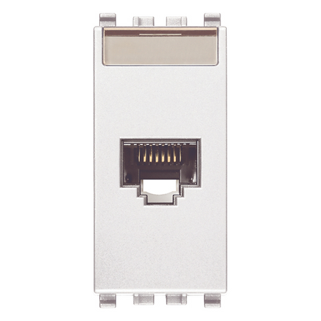 Vimar EIKON RJ45 Netsafe Outlet, T568A/B, Insulation-Piercing Terminals — Quality Boat Parts