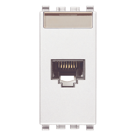 Vimar EIKON RJ45 Netsafe Outlet, T568A/B, Insulation-Piercing Terminals — Quality Boat Parts
