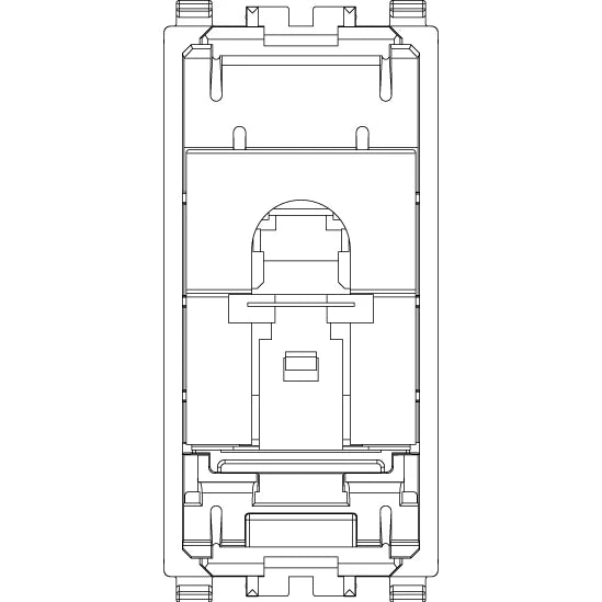 Vimar EIKON RJ45 Netsafe Outlet, T568A/B, Insulation-Piercing Terminals — Quality Boat Parts