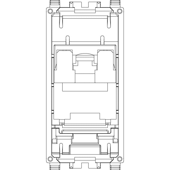 Vimar EIKON RJ45 Netsafe Outlet, T568A/B, Insulation-Piercing Terminals — Quality Boat Parts