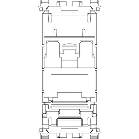 Vimar EIKON RJ45 Netsafe Outlet, T568A/B, Insulation-Piercing Terminals — Quality Boat Parts
