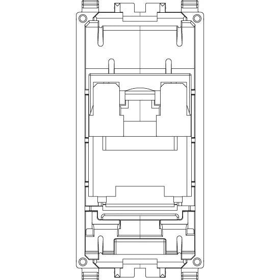 Vimar EIKON RJ45 Netsafe Outlet, T568A/B, Insulation-Piercing Terminals — Quality Boat Parts