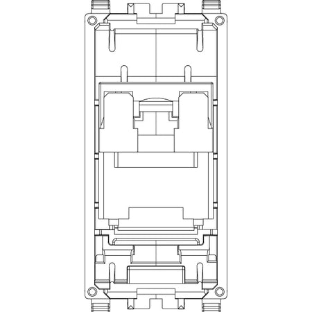 Vimar EIKON RJ45 Netsafe Outlet, T568A/B, Insulation-Piercing Terminals — Quality Boat Parts
