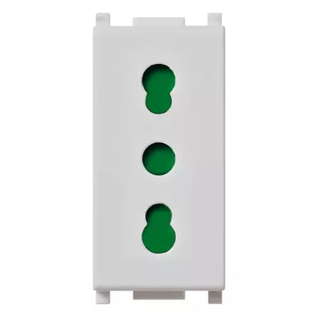 Vimar Plana 2P+E P17/11 Socket Outlet, 16A, 250V, IP20, Flush Mount — Quality Boat Parts