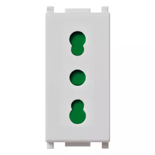Vimar Plana 2P+E P17/11 Socket Outlet, 16A, 250V, IP20, Flush Mount — Quality Boat Parts
