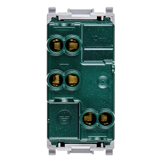 Vimar Plana 2P+E P17/11 Socket Outlet, 16A, 250V, IP20, Flush Mount — Quality Boat Parts