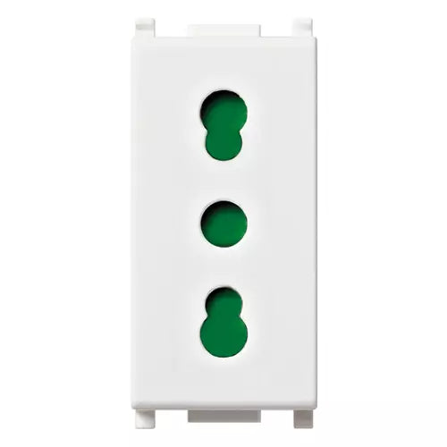 Vimar Plana 2P+E P17/11 Socket Outlet, 16A, 250V, IP20, Flush Mount — Quality Boat Parts
