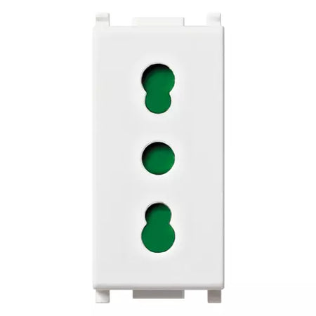 Vimar Plana 2P+E P17/11 Socket Outlet, 16A, 250V, IP20, Flush Mount — Quality Boat Parts