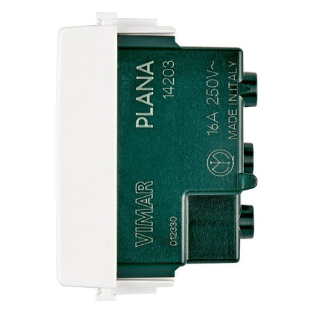 Vimar Plana 2P+E P17/11 Socket Outlet, 16A, 250V, IP20, Flush Mount — Quality Boat Parts
