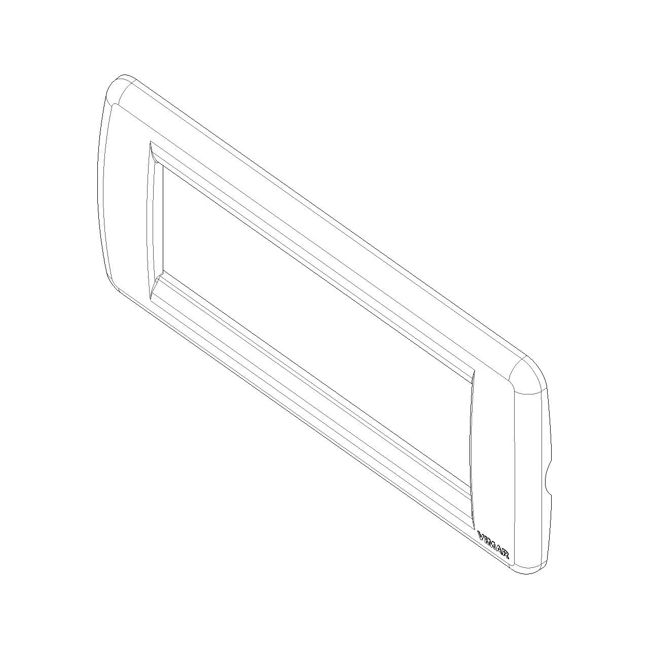 Vimar Idea Rondò Cover Plate, 5-Module, Clamp Mounting — Quality Boat Parts