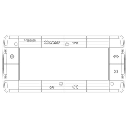 Vimar Idea Rondò Cover Plate, 5-Module, Clamp Mounting — Quality Boat Parts