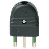 Vimar Mille Series 2P+E 16A Axial Plug, Italian S17, 250V, IP20 — Quality Boat Parts