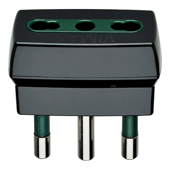 Vimar Supernova S17 Adapter with P17/11 Outlet, 250V, 16A, 1500W — Quality Boat Parts