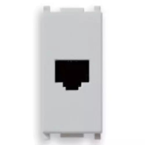 Vimar Plana RJ11 Phone Jack 6/4, Flush Mount, Screw Terminals, IP20 — Quality Boat Parts