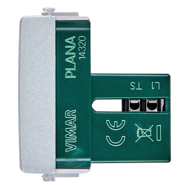 Vimar Plana RJ11 Phone Jack 6/4, Flush Mount, Screw Terminals, IP20 — Quality Boat Parts