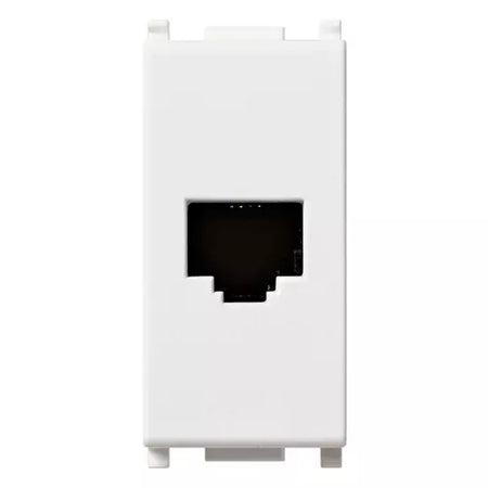 Vimar Plana RJ11 Phone Jack 6/4, Flush Mount, Screw Terminals, IP20 — Quality Boat Parts