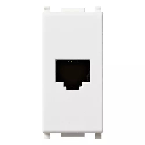 Vimar Plana RJ11 Phone Jack 6/4, Flush Mount, Screw Terminals, IP20 — Quality Boat Parts