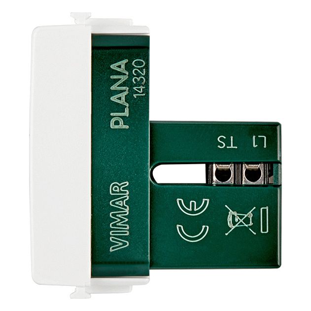 Vimar Plana RJ11 Phone Jack 6/4, Flush Mount, Screw Terminals, IP20 — Quality Boat Parts