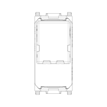 Vimar Plana RJ11 Phone Jack 6/4, Flush Mount, Screw Terminals, IP20 — Quality Boat Parts