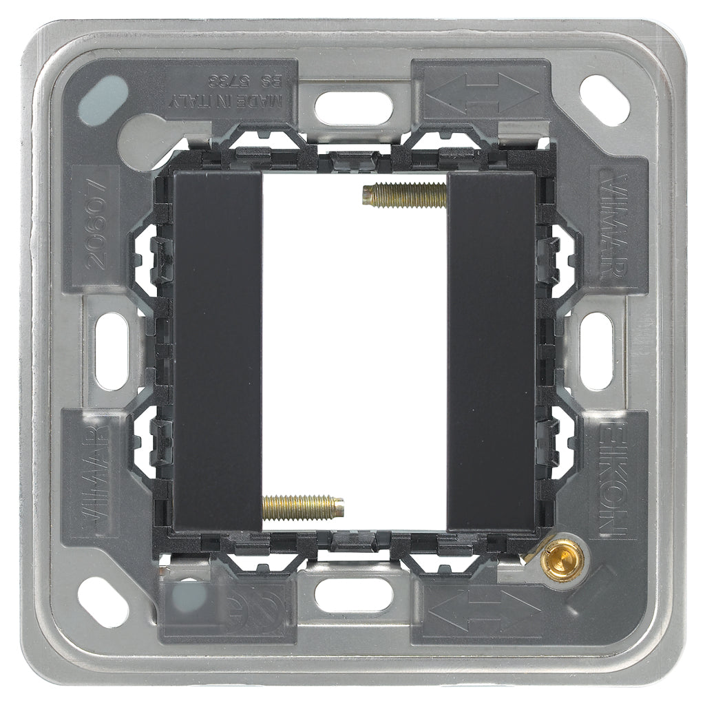 Vimar Eikon 1-Module Mounting Frame, For Square British Standard Mounting Boxes, With Screws — Quality Boat Parts