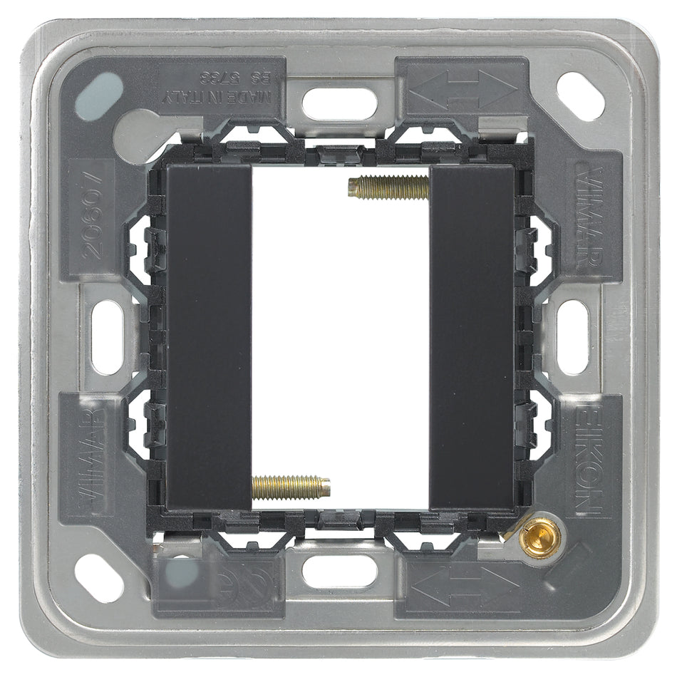 Vimar Eikon 1-Module Mounting Frame, For Square British Standard Mounting Boxes, With Screws — Quality Boat Parts