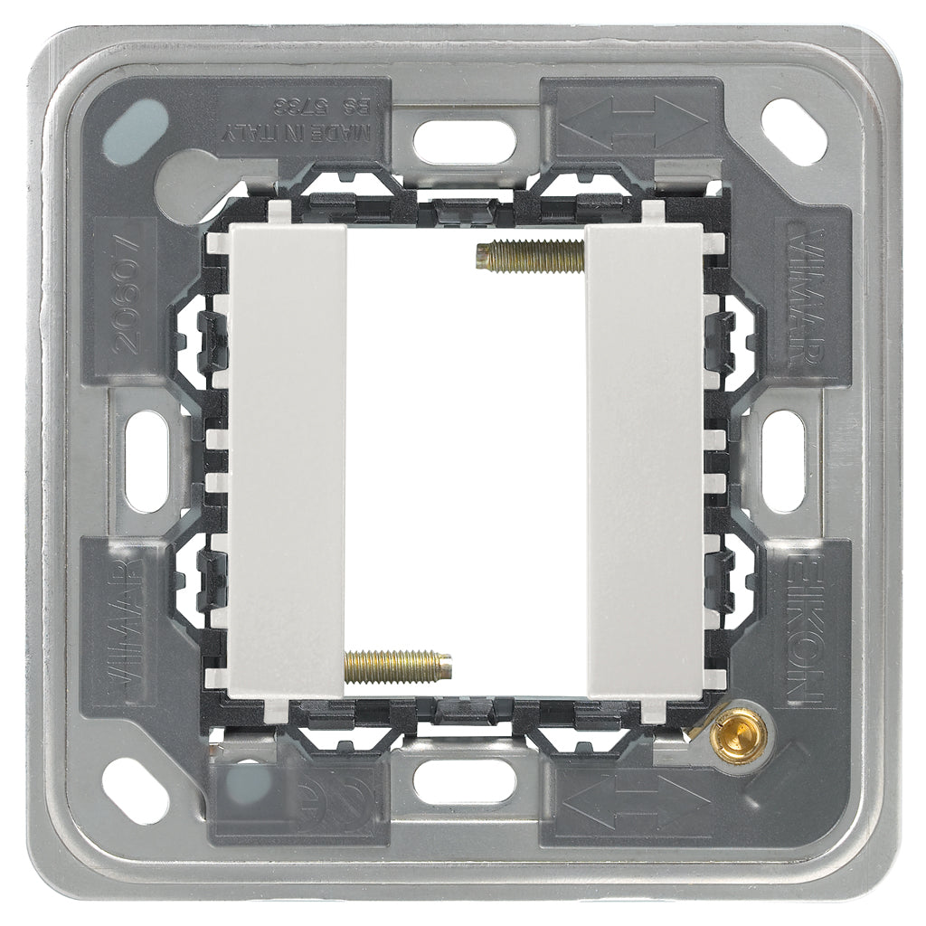 Vimar Eikon 1-Module Mounting Frame, For Square British Standard Mounting Boxes, With Screws — Quality Boat Parts