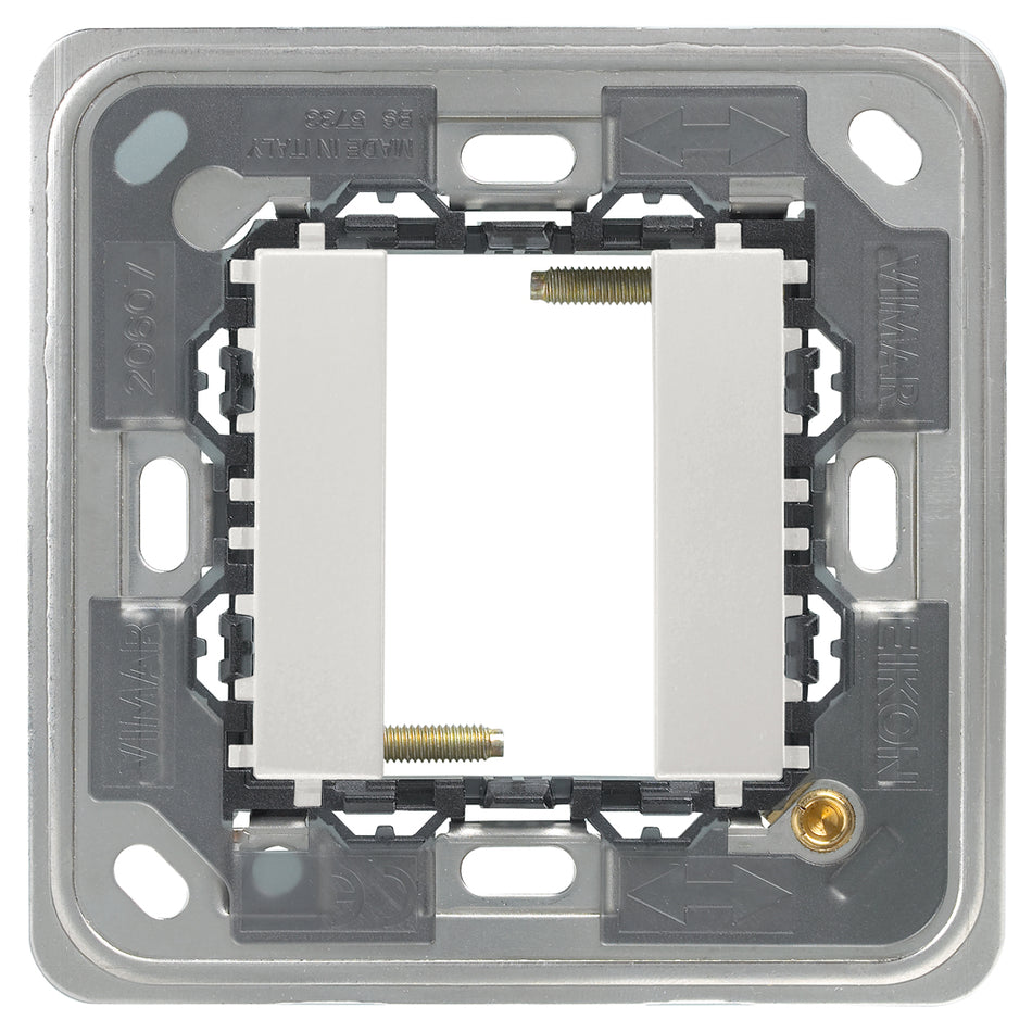 Vimar Eikon 1-Module Mounting Frame, For Square British Standard Mounting Boxes, With Screws — Quality Boat Parts