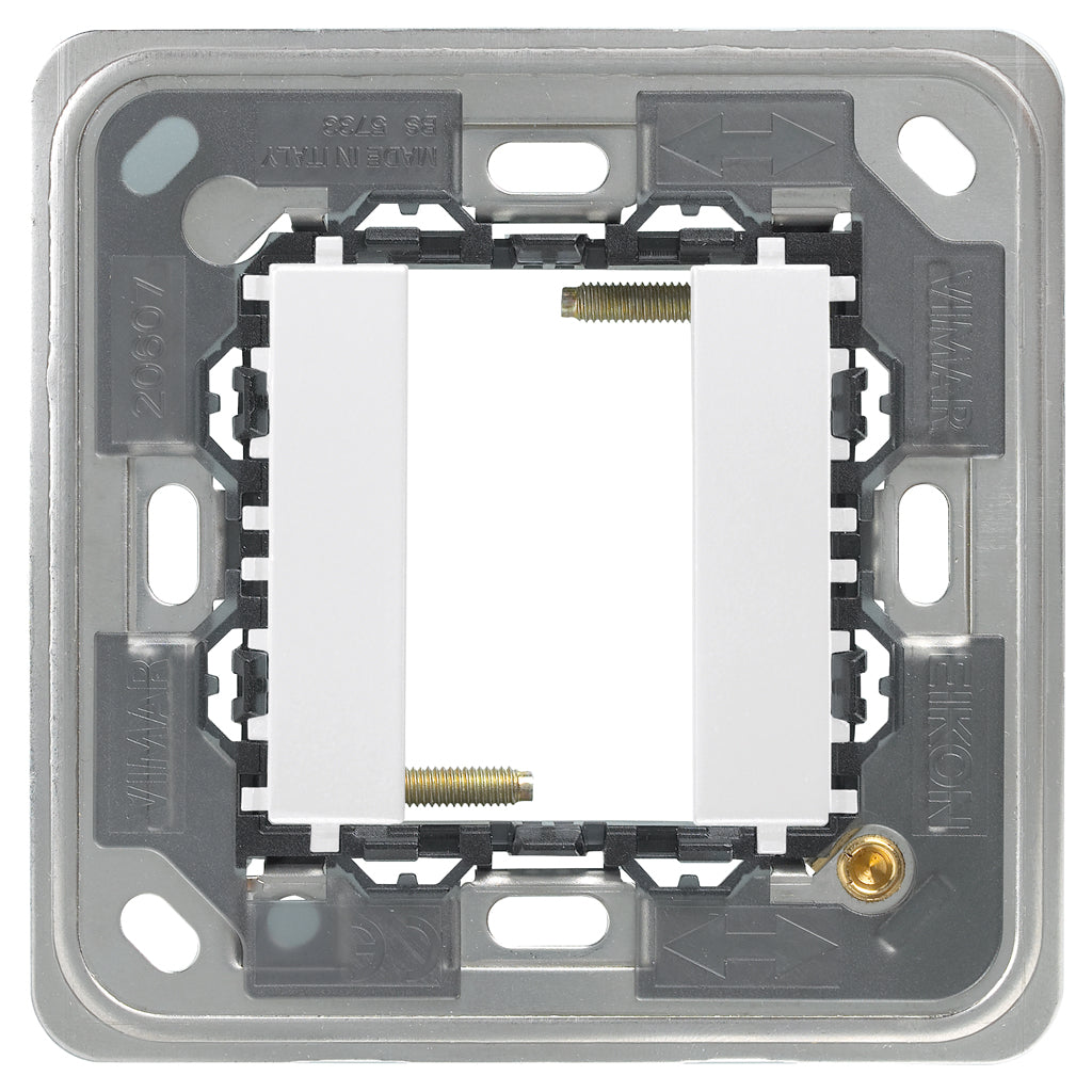 Vimar Eikon 1-Module Mounting Frame, For Square British Standard Mounting Boxes, With Screws — Quality Boat Parts