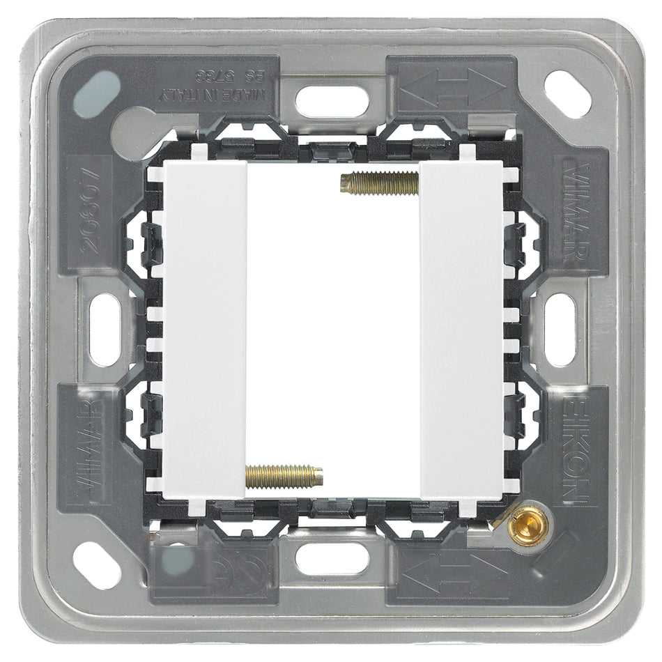 Vimar Eikon 1-Module Mounting Frame, For Square British Standard Mounting Boxes, With Screws — Quality Boat Parts