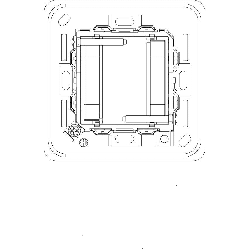 Vimar Eikon 1-Module Mounting Frame, For Square British Standard Mounting Boxes, With Screws — Quality Boat Parts